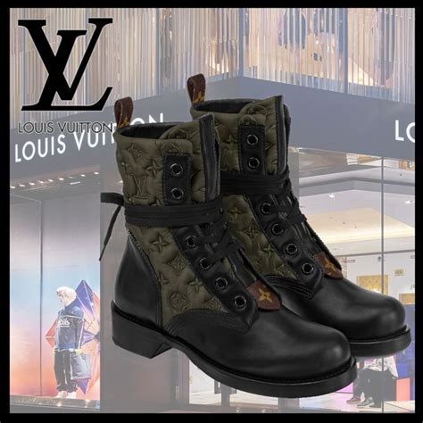 louis vuitton ranger boots|lv leg boots.